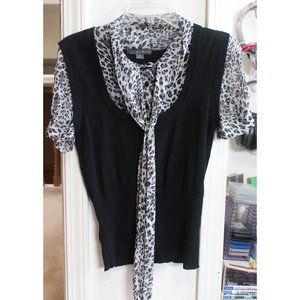 "Twenty One" black top vest combo